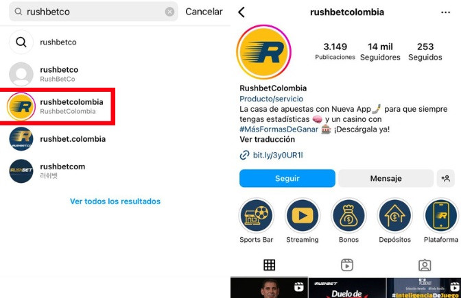 Apa itu instagram Rushbet?